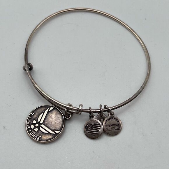 Alex & Ani Air Force Charm Bangle Bracelet‎ - Picture 3 of 4